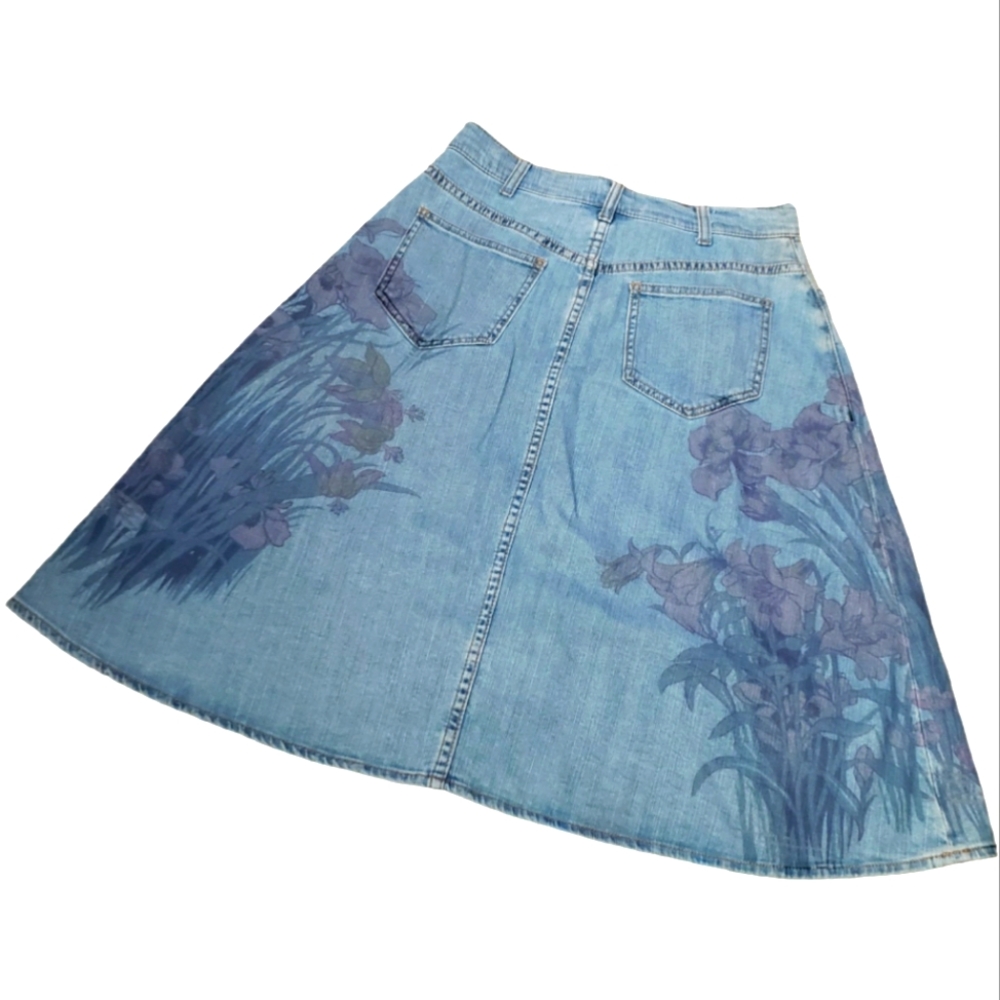 PILCRO AND THE LETTERPRESS BY ANTHROPOLOGIE FLORAL SKIRT SZ 4 - Picture 2 of 2